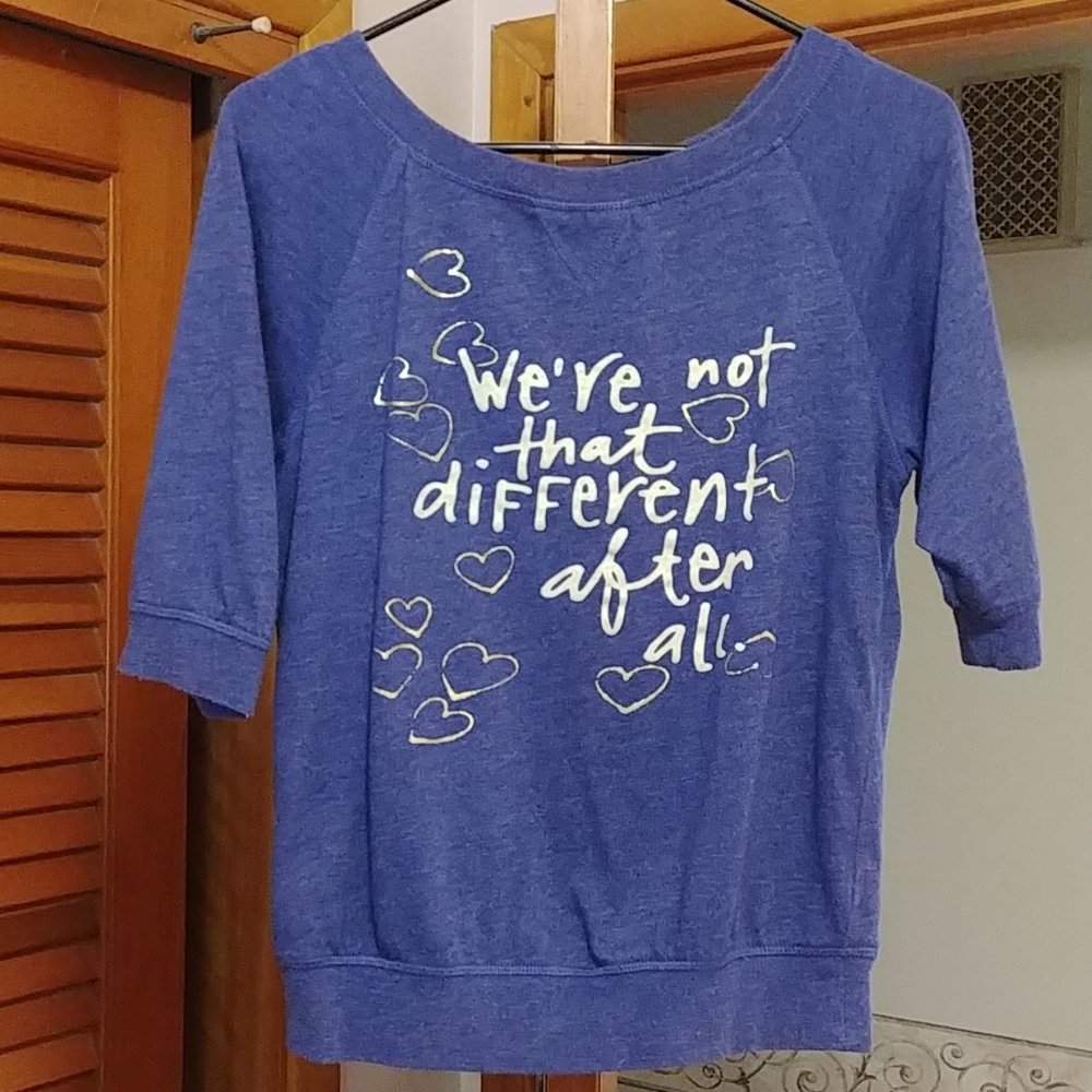 Blue logo shirt